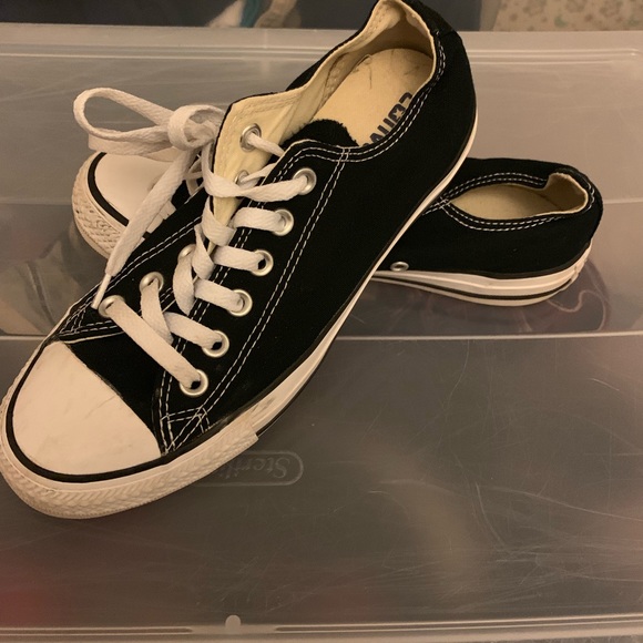 Converse ALL STAR LO Shoes BLACK/WHITE Women’s 7
